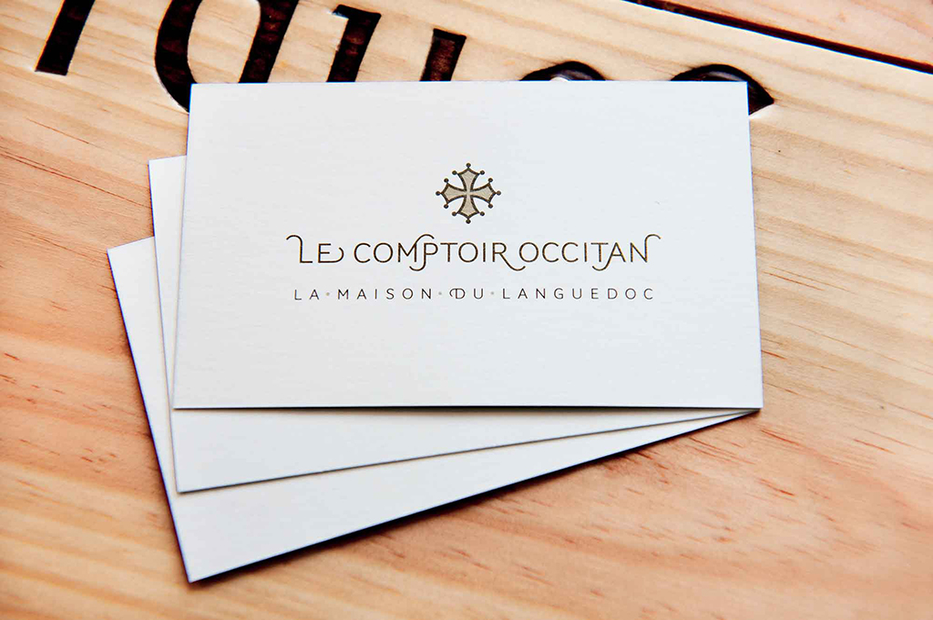 Identity and environmental design for Le Comptoir Occitan