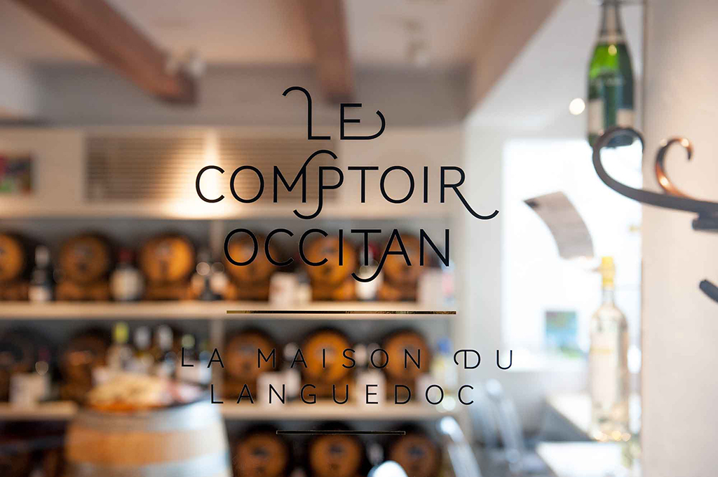 Identity and environmental design for Le Comptoir Occitan