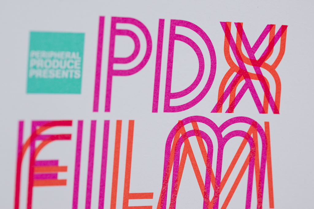 Design and typography for the Portland Documentary and eXperimental Film Festival (PDX Film Fest). Portland, Oregon